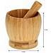 Set di mortaio e pestello in bambù KH-1617 per macinare le spezie - Foto miniatura 5