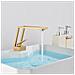 Rubinetto per lavabo da bagno, Blackswan, tipo M365, modello oro opaco, misura 19 cm - Foto miniatura 2