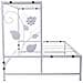 Supporto Portavaso In Metallo Bianco 80x44x44h - Foto miniatura 3