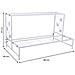 Supporto Portavaso In Metallo Bianco 80x44x44h - Foto miniatura 5
