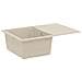 Lavello Beige 670 x 460 mm 80% Quarzo e 20% Resina - Foto miniatura 1