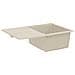 Lavello Beige 670 x 460 mm 80% Quarzo e 20% Resina - Foto miniatura 5