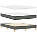 Letto a molle con testiera Grigio scuro 190 x 140 cm Poliestere - Foto miniatura 4
