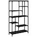 Libreria Rovere Nero 99 x 35,5 x 176 cm Legno multistrato - Foto miniatura 1