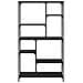 Libreria Rovere Nero 99 x 35,5 x 176 cm Legno multistrato - Foto miniatura 5