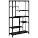 Libreria Rovere Nero 99 x 35,5 x 176 cm Legno multistrato - Foto miniatura 7