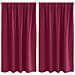 Tende Blackout con Anelli 2 pcs Rosso Vino 140 x 140 cm - Foto miniatura 1