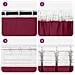 Tende Blackout con Anelli 2 pcs Rosso Vino 140 x 140 cm - Foto miniatura 7