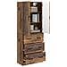 Set di armadi 2 pcs Legno antico 66 x 34,5 x 87 cm - Foto miniatura 2