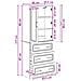 Set di armadi 2 pcs Legno antico 66 x 34,5 x 87 cm - Foto miniatura 8