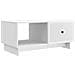 Tavolino da salotto Bianco 90 x 50 x 40 cm Legno ingegnerizzato - Foto miniatura 1