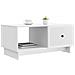 Tavolino da salotto Bianco 90 x 50 x 40 cm Legno ingegnerizzato - Foto miniatura 3
