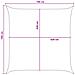 Telo Ombra Blu e Bianco 7 x 7 m HDPE - Foto miniatura 8