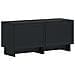 Mobile TV LED a 5 pezzi Nero Legno ingegnerizzato - Foto miniatura 8