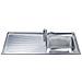 SGE116.1S Serie Alba Lavello da incasso in Acciaio Inox Satinato con 1 Vasca Dimensioni 116 x 50 cm  - Foto miniatura 6