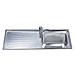 SGE116.1S Serie Alba Lavello da incasso in Acciaio Inox Satinato con 1 Vasca Dimensioni 116 x 50 cm  - Foto miniatura 1