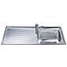 SGE116.1S Serie Alba Lavello da incasso in Acciaio Inox Satinato con 1 Vasca Dimensioni 116 x 50 cm  - Foto miniatura 7