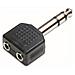 IADAP AU-080 - Adattatore Audio 1x 6.3mm Maschio a 2x 3.5mm Femmina - Foto miniatura 2