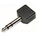 IADAP AU-080 - Adattatore Audio 1x 6.3mm Maschio a 2x 3.5mm Femmina - Foto miniatura 1