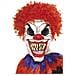 Maschera Clown Spaventoso Con Riccioli Taglia Unica - Foto miniatura 1