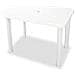 Tavolo Da Giardino 101x68x72 Cm In Plastica Bianco - Foto miniatura 1