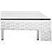 Tavolo Da Giardino 220cm In Rattan Bianco Italy - Foto miniatura 4