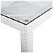 Tavolo Da Giardino 220cm In Rattan Bianco Italy - Foto miniatura 5