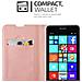 Custodia Compatibile Con Nokia Lumia 640 In Classy Oro Rosa - Coperchio Protettiva Con Chiusura Magnetica, Funzione Stand E Tasca Per Le Carte - Foto miniatura 7