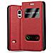Custodia Compatibile Con Samsung Galaxy S5 / S5 Neo In Rosso Zafferano - Coperchio Protettivo Con Chiusura Magnetica, Funzione Stand E 2 Finestre Di Visualizzazione - Foto miniatura 1