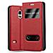 Custodia Compatibile Con Samsung Galaxy S5 / S5 Neo In Rosso Zafferano - Coperchio Protettivo Con Chiusura Magnetica, Funzione Stand E 2 Finestre Di Visualizzazione - Foto miniatura 4