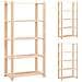 Scaffali A 5 Livelli 3 Pz 80x38x170 Cm Massello Pino Fsc 250 Kg - Foto miniatura 1