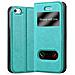 Cadorabo Custodia Compatibile Con Apple Iphone 5 / Iphone 5s / Iphone Se In Turchese Menta - Coperchio Protettivo Con Chiusura Magnetica, Funzione Stand E 2 Finestre Di Visualizzazione - Foto miniatura 1
