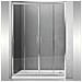Porta Doccia Scorrevole Slide4 Per Box Nicchia Quattro Ante Cristallo Trasparente *** Misure : 136-142 X H190 Cm Trasparente - Foto miniatura 1