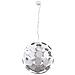 Pendente A Sospensione Moderno Bianco, Argento A 6 Luci Con Paralume Bianco, Argento Satinato, E14 - Foto miniatura 2