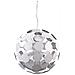 Pendente A Sospensione Moderno Bianco, Argento A 6 Luci Con Paralume Bianco, Argento Satinato, E14 - Foto miniatura 1