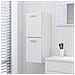 Armadio da Bagno Bianco 30x30x80 cm in Legno Multistrato - Foto miniatura 1