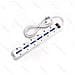 Multipresa Ciabatta Elettrica Schuko 6 Posti Con Interruttore Cavo Da 1,5 Metri Spina 10a 250v Spa11 Presa 16a 250v 6 Way P40 - Foto miniatura 2
