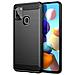 Maxy Custodia B-case Tpu Silicone Cover Case Per Samsung Galaxy A21s A217 Carbon Metal Black - Foto miniatura 1