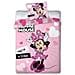 Copripiumino Minnie 140 X 200 Cm Poliestere Rosa - Foto miniatura 1