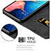 Custodia Compatibile Con Samsung Galaxy A20e In Oro Rosato Nero - Coperchio Protettiva Con Chiusura Magnetica, Funzione Stand E Tasca Per Le Carte - Foto miniatura 5
