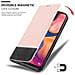 Custodia Compatibile Con Samsung Galaxy A20e In Oro Rosato Nero - Coperchio Protettiva Con Chiusura Magnetica, Funzione Stand E Tasca Per Le Carte - Foto miniatura 7