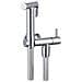 Kit Idroscopino Cromato Tondo Doccetta Per Wc Portatile Shut-off Monogetto Con Leva - Foto miniatura 1