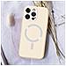 Cover Iphone 14 Pro Compatibile Magsafe Semi-rigida Soft-touch Bianca - Foto miniatura 5