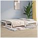 Dormeuse Estraibile Bianca 2x (80x200) Cm Legno Massello Di Pino - Foto miniatura 1