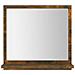 Specchio Da Bagno Rovere Fumo 40x10,5x37cm In Legno Multistrato - Foto miniatura 3
