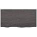 Piano Tavolo Marrone Scuro 80x40x2cm Rovere Massello Trattato - Foto miniatura 3