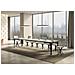 Tavolo Allungabile 90x160/420 Cm Paxon Evolution Telaio Antracite - Bianco Frassino - Foto miniatura 3