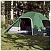 Tenda Da Campeggio A Cupola Per 4 Persone Verde Impermeabile - Foto miniatura 5