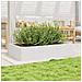 Fioriera Da Giardino Bianca 110x60x23 Cm Legno Massello Pino - Foto miniatura 3
