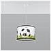 Lampada A Sospensione Football C 40 Sl. 1429 - Moderno Lampade A Sospensione Bianco /nero /verde 82x40x40 Cm - Foto miniatura 7